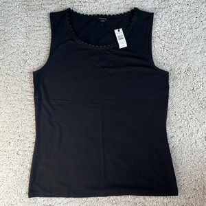 NWT Talbots sleeveless top with decorative trim | S